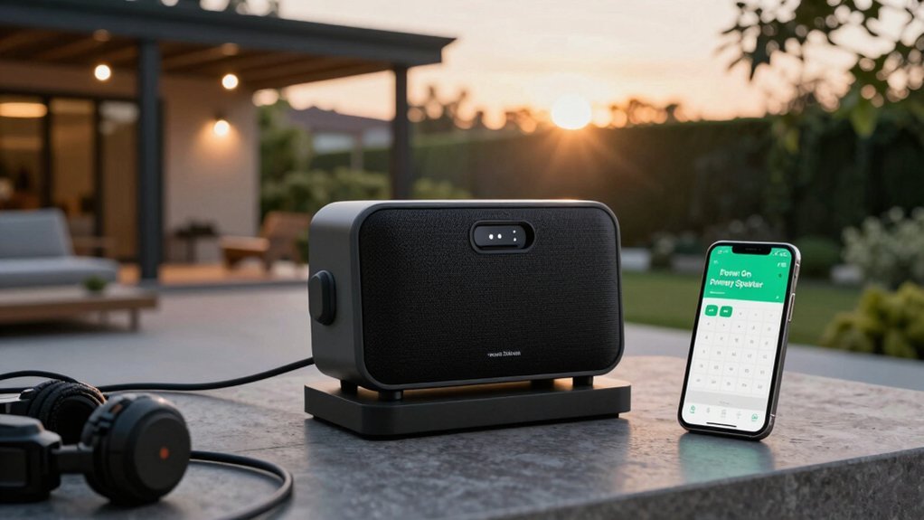 schedule powered primary speaker startup