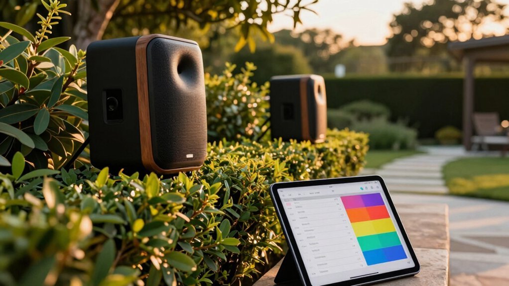 scheduling outdoor speakers automatically