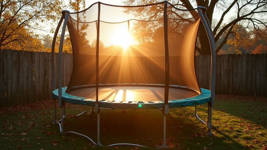 seasonal wind rated trampoline anchoring