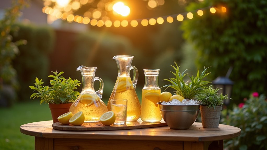 self serve beverage station setup