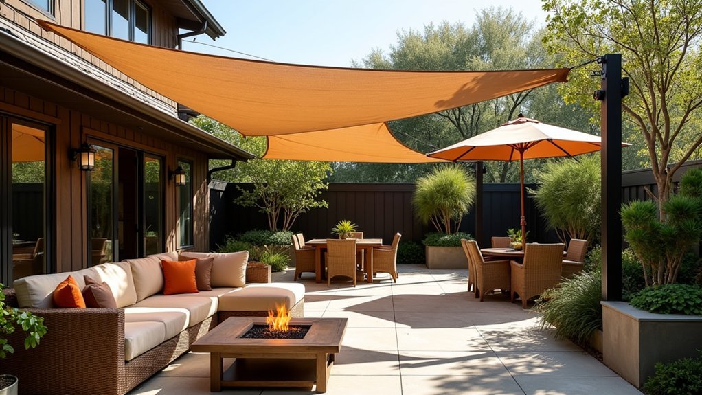 shade sails create year round cooling retreats