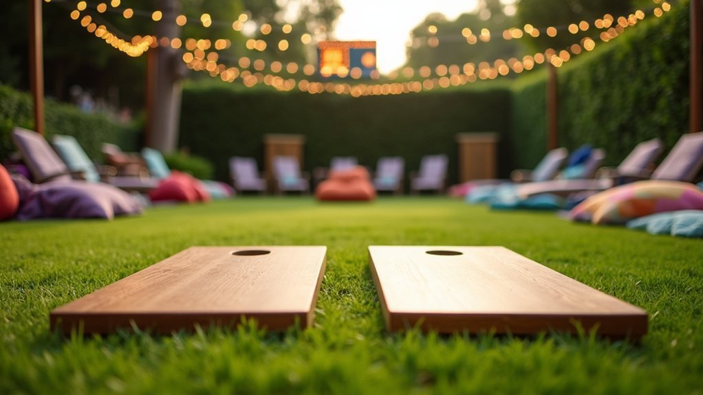 shaded spectator zone with chairs