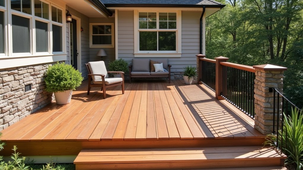 showcase natural wood grain