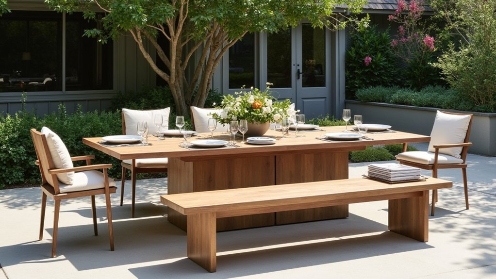 six in one extendable outdoor tables