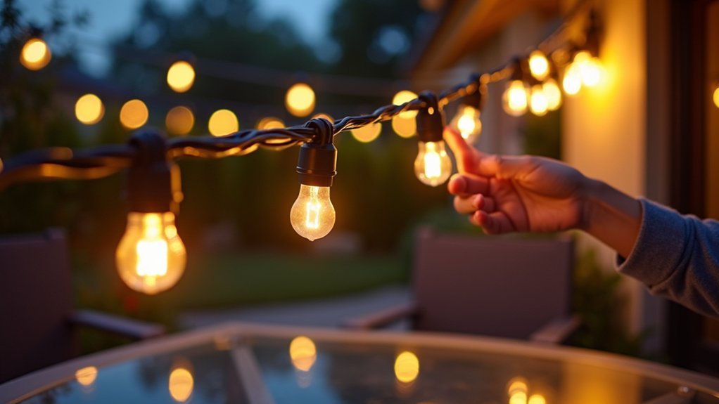 smart controllable dimmable commercial stringlights