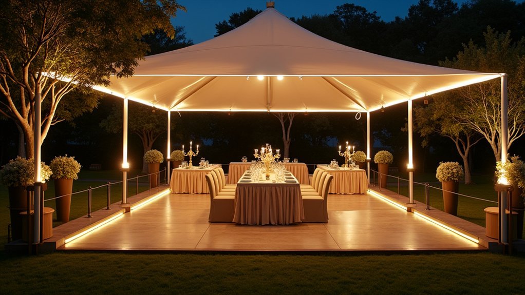 spotlights enhance canopy focal points safely