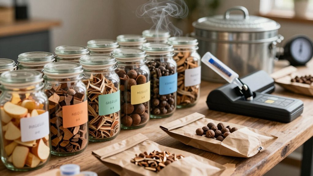 store unused wood chips properly