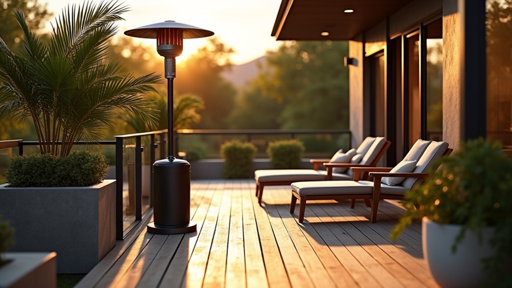 strategic heater placement for patios