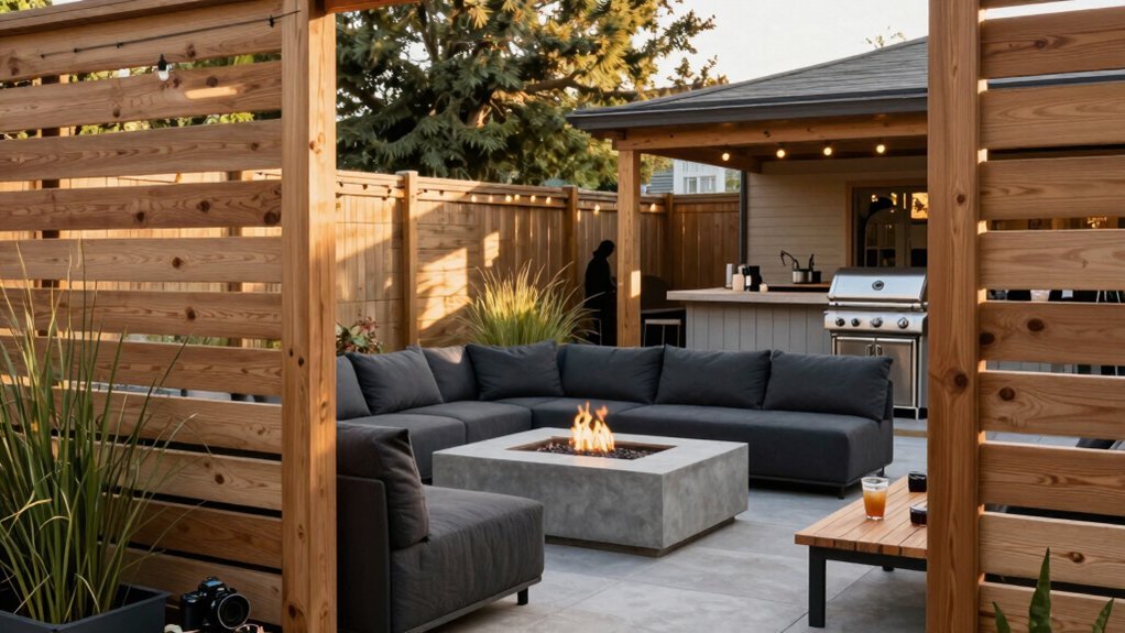 strategic slat spacing for privacy