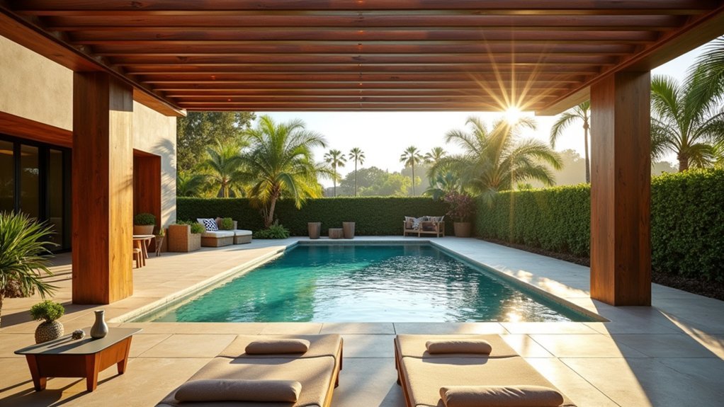 stylish durable customizable pool shade