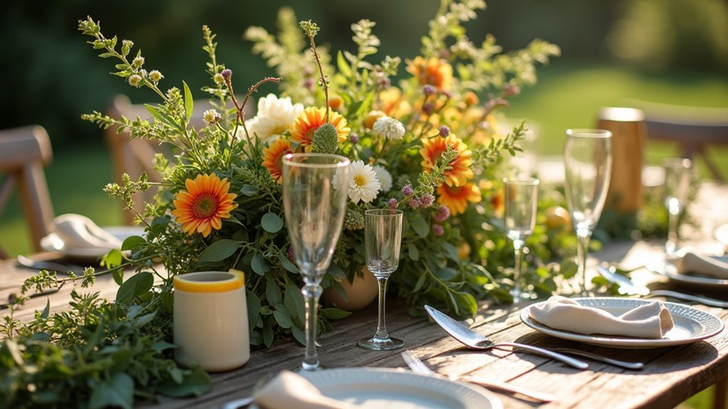 summer dining table centerpiece ideas