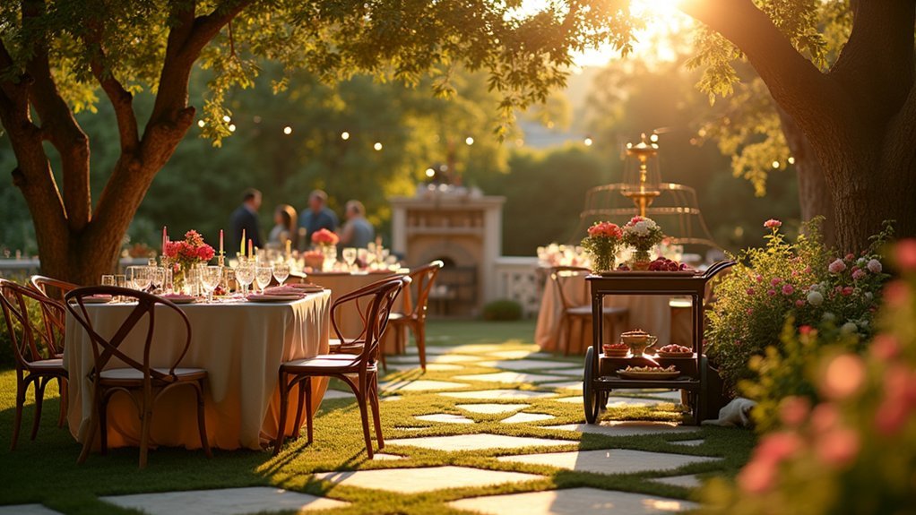 sunny vibrant outdoor garden gatherings
