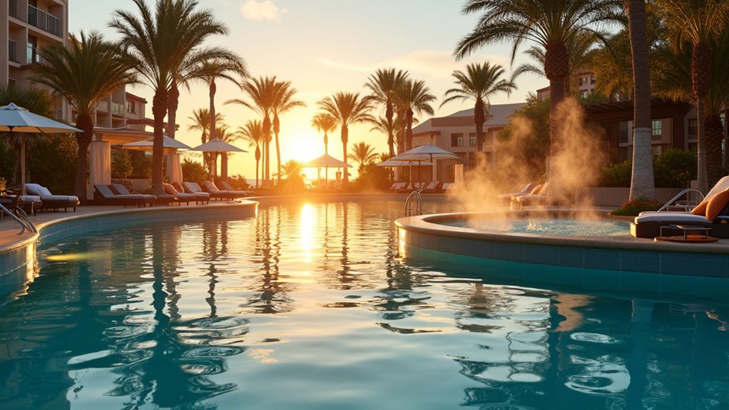 swim up bar with seating
