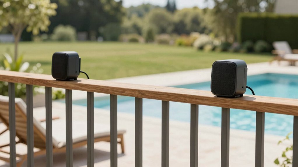 symmetrical deck speaker placement