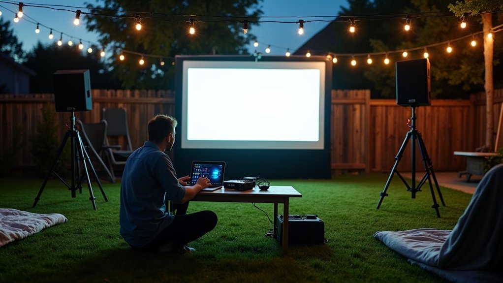 test audio and visuals