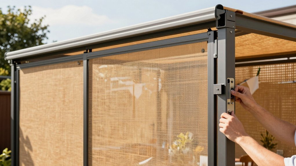 test retractable screens for secure operation