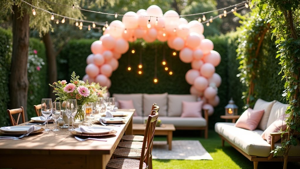 three garden party decor ideas