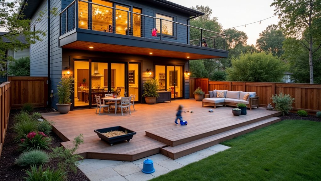 tiered multi age outdoor play