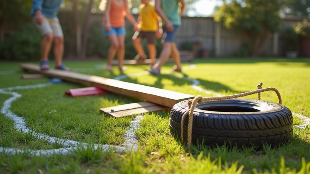 tire runs and balance beams