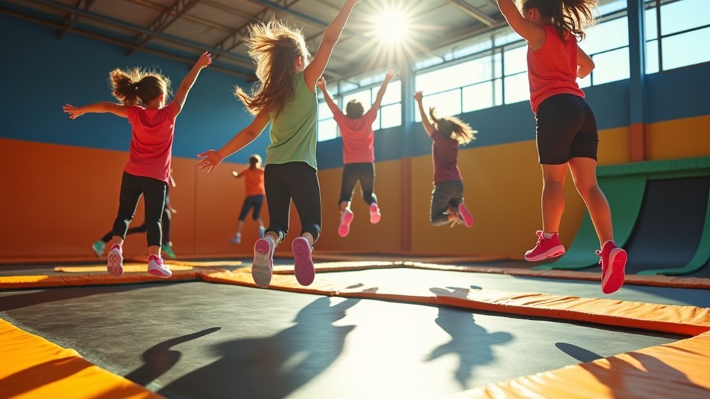 trampoline fitness game drills