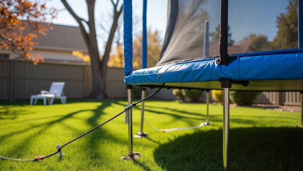 trampoline wind anchor necessity