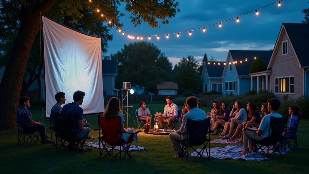 underpowered outdoor movie audio