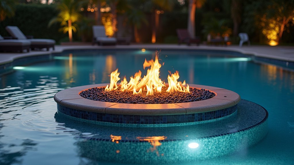 underwater heated non slip seating