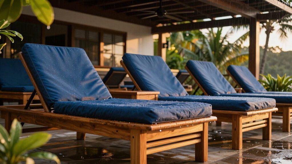 ventilated cushions for moisture drainage