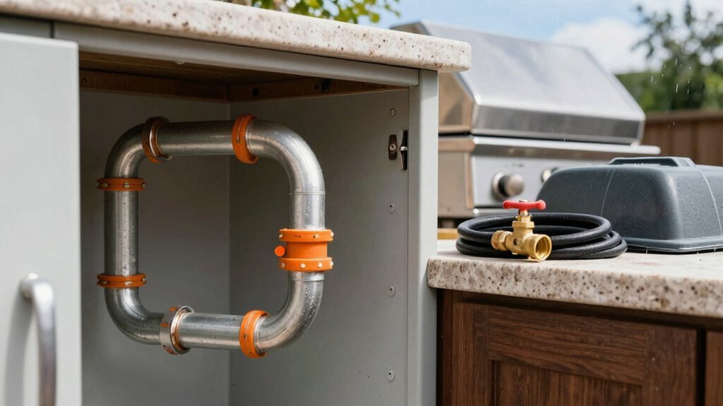 weatherproof gas line regular inspections