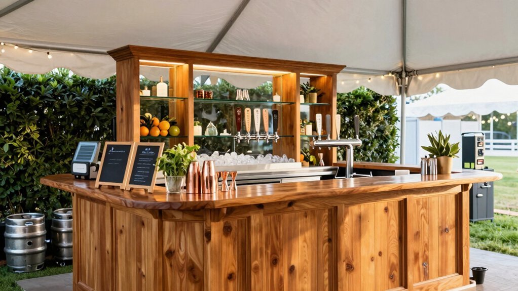 weatherproof outdoor bar equipment essentials