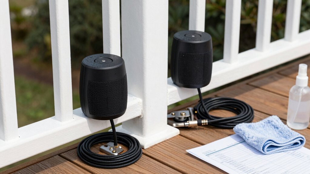 weatherproof outdoor speaker maintenance plan