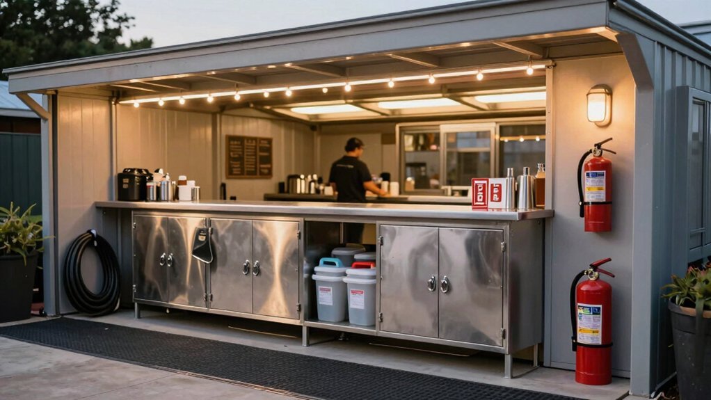 weatherproof stainless steel outdoor bar safety