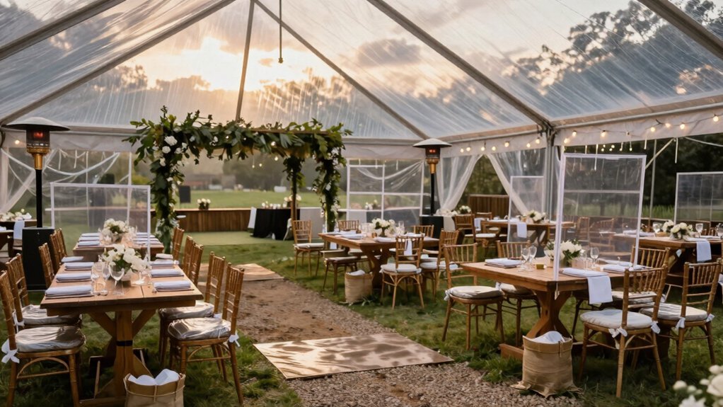 weatherproofed outdoor seating strategy