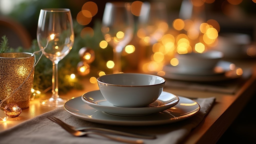 weaving warm string lights beautifully