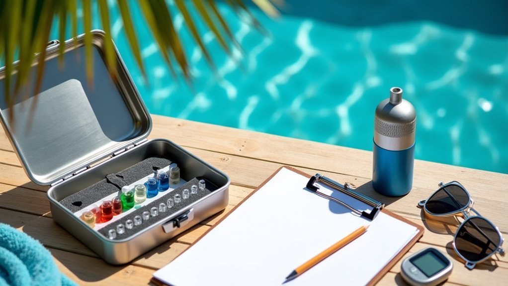 weekly pool testing schedule