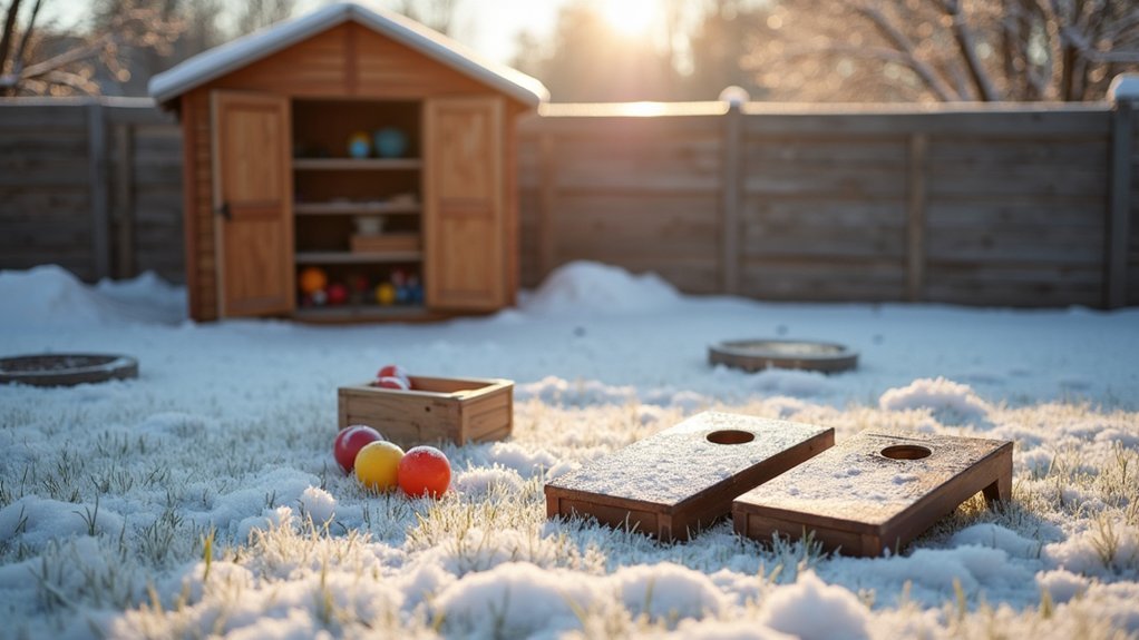 winter care extends yard game lifespan