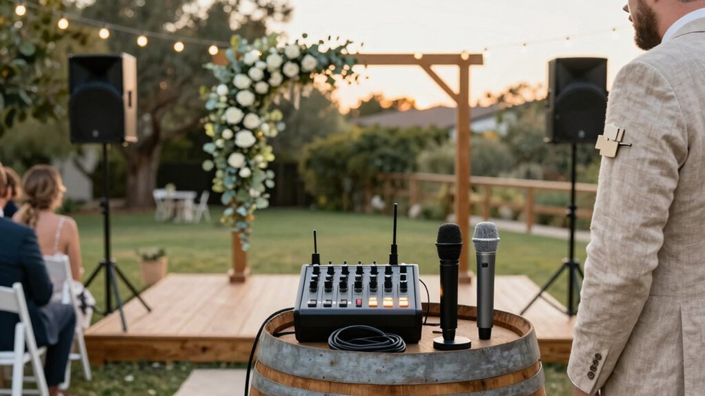 wireless lav mics handheld for toasts