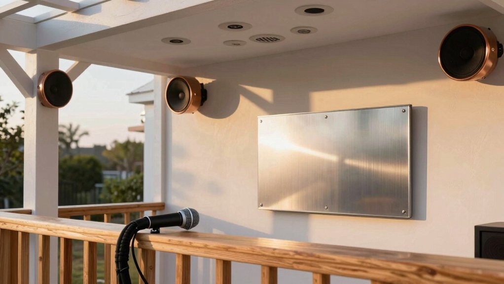 wireless multi zone outdoor audio calibration