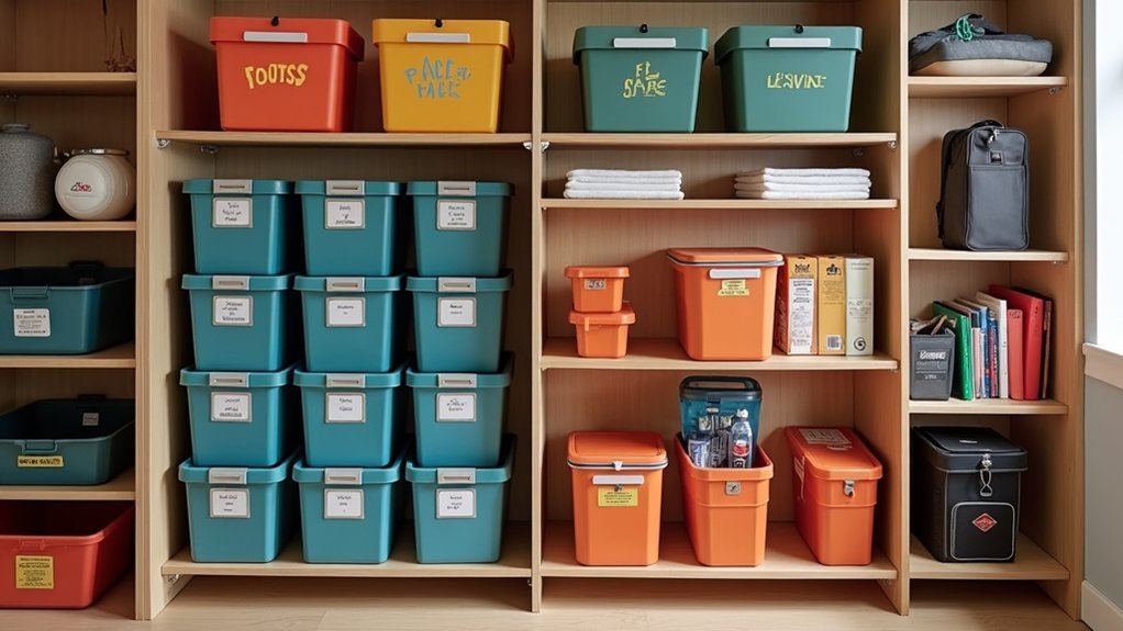 zone based storage for yard games