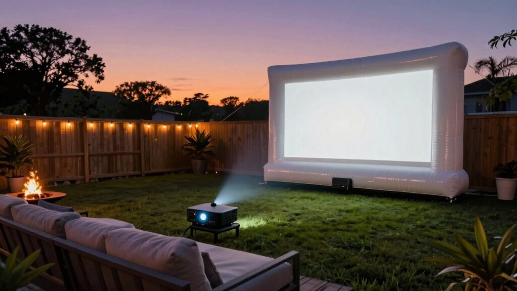 7 Best Inflatable Movie Screens for Ultimate Backyard Cinema in 2026