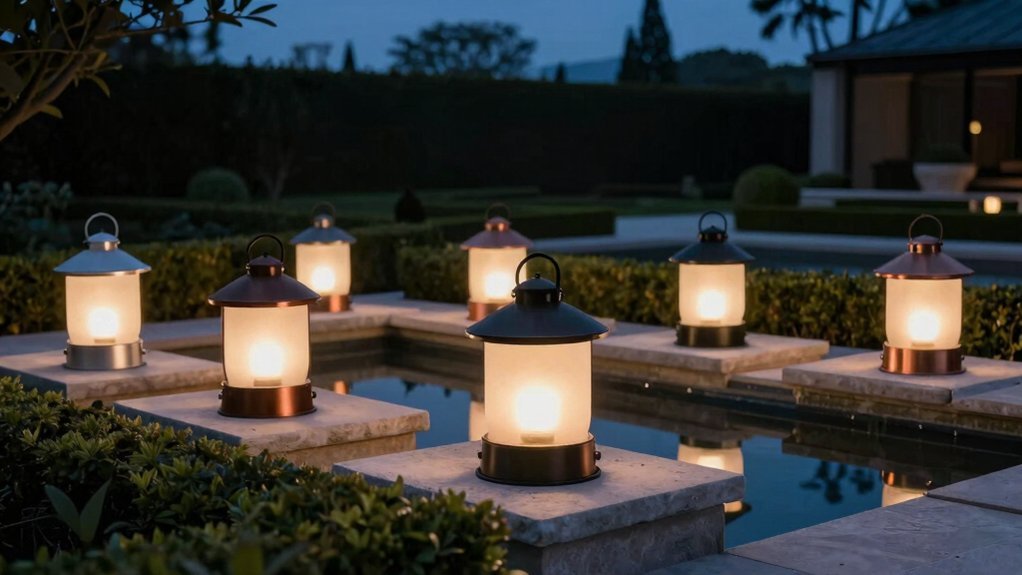 cordless outdoor lanterns with dimmers