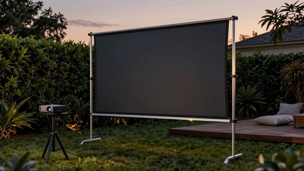 8 Best Outdoor Movie Projector Screens with Stands for 2026 (Set Up in Minutes)