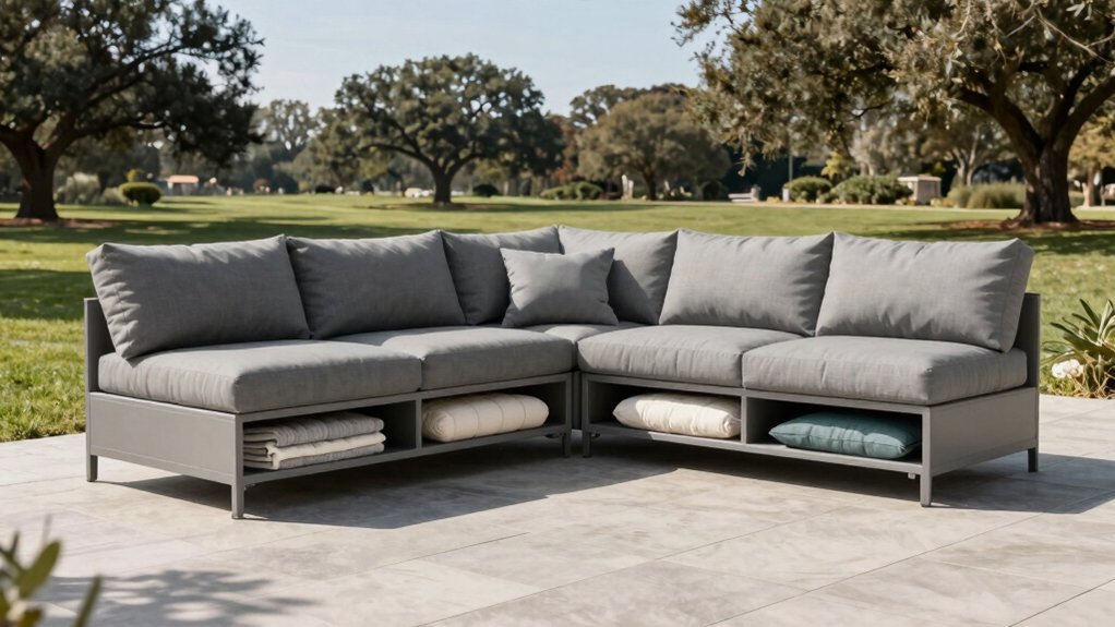 10 Best Outdoor Sectionals with Hidden Storage for Blankets & Cushions in 2026