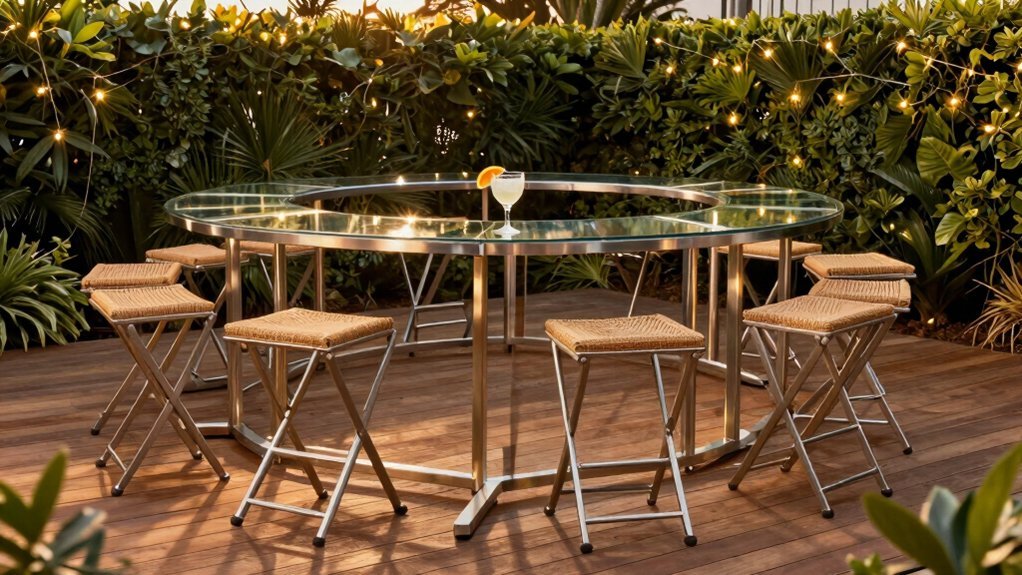 10 Best Portable Bar Tables with Foldable Stools for Backyard Cocktail Hours in 2026