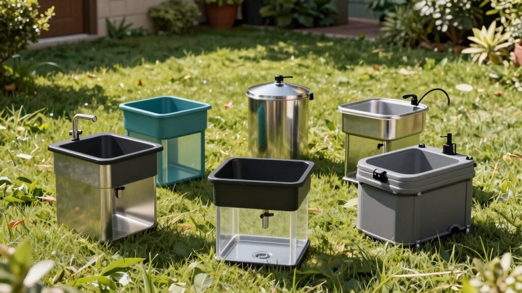 5 Best Portable Outdoor Sinks with Water Tanks for Remote Backyard Setups in 2026